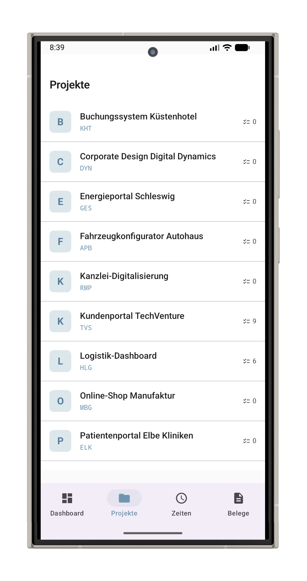 spiritflow Android, Projekte