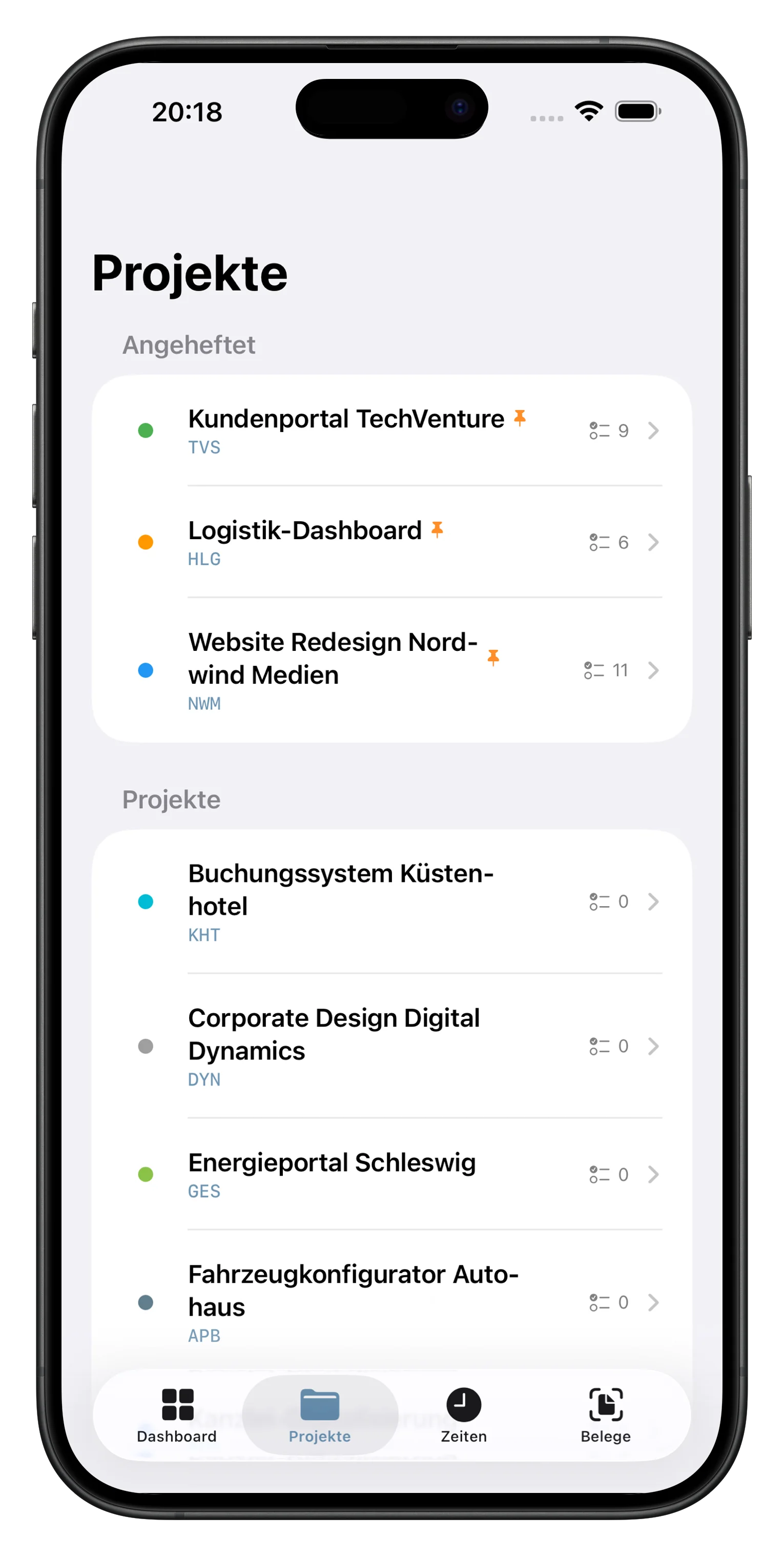 spiritflow iPhone, Projektübersicht
