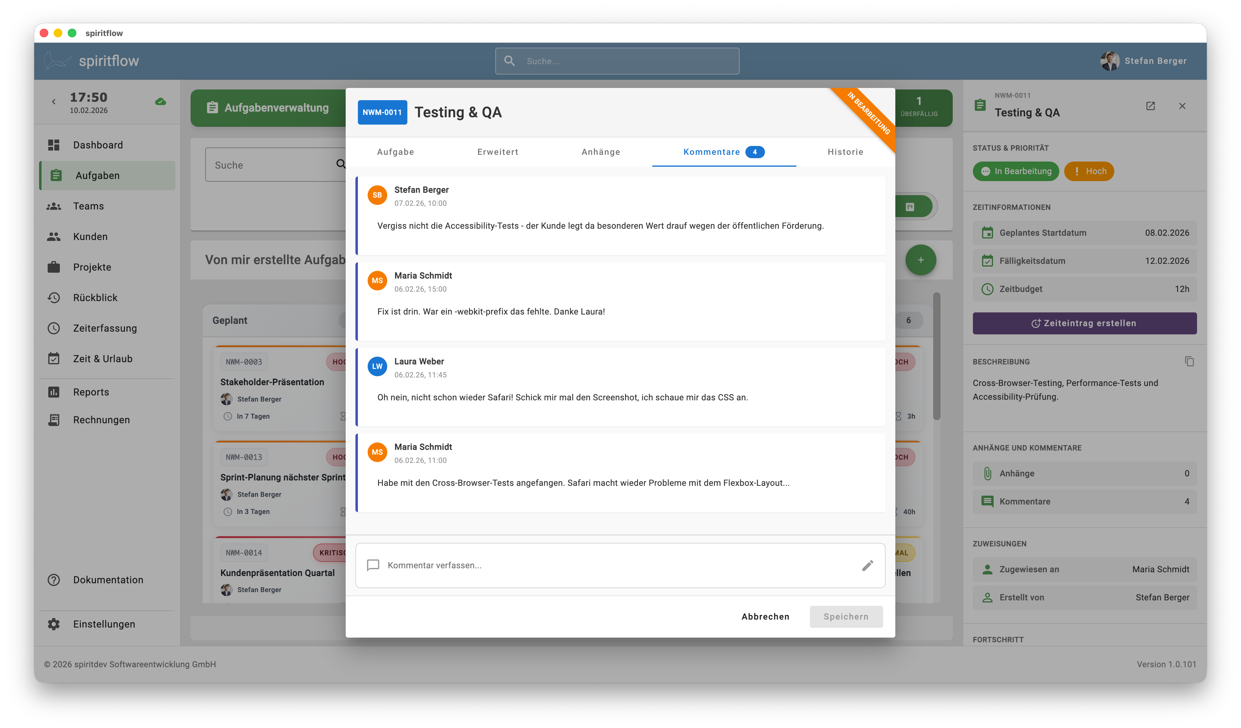 spiritflow Kommentarverlauf